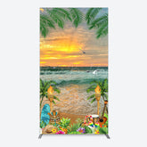 Lofaris Summer Hawaii Sunset Beach Carnival Rectangle Backdrop
